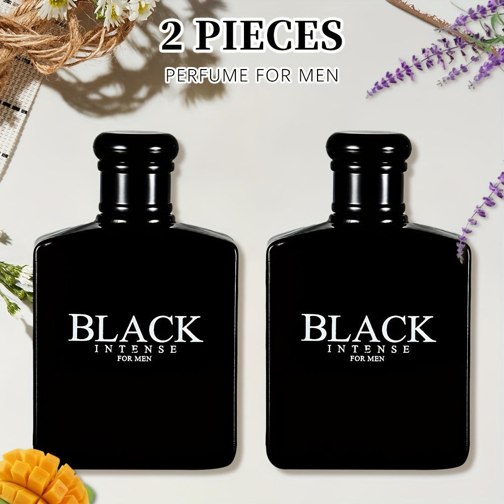 Men's Cologne Eau De Toilette Spray 3.4 fl oz 2 Pack - Long Lasting Fragrance Gift Set with Sage Absinthe Lemon Notes - Perfect for Dating Parties Valentines Day Anniversary