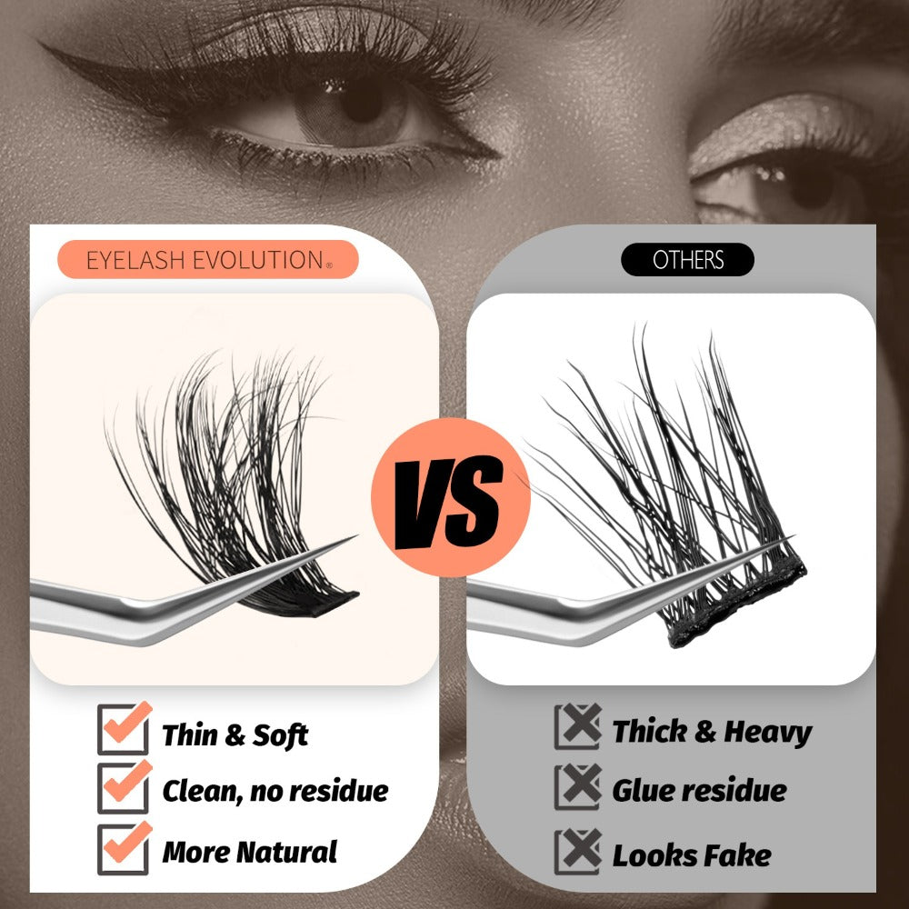 100D 272pcs Eyelash Extensions Lash Clusters Ranging from 8-16MM, Featuring Thick D Curl Individual Lashes That Are Soft And Reusable, Perfect for Lash Cluster Applications