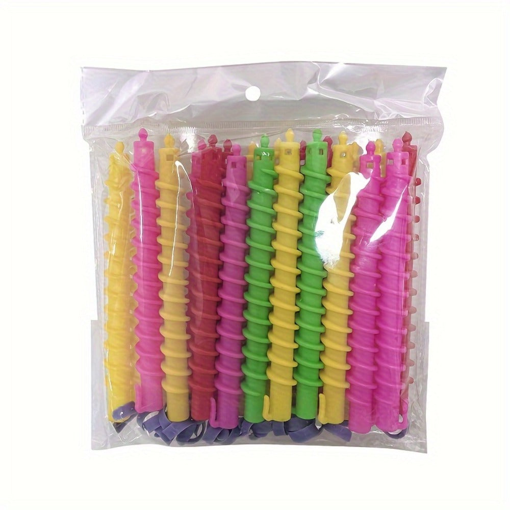 39/42pcs/Set Spiral Curling Hair Sticks, Professional Curler Set, Plastic Perm Rods for Hair Styling Hair Styling Tools