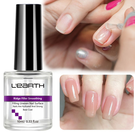 0.34oz Toenail Strengthening Polish for Thin Brittle Nails, Formaldehyde Free, with Glycerin and Hyaluronic Acid, for Fingernails & Toenails, Fast Results, Suitable for All Light Beige Types