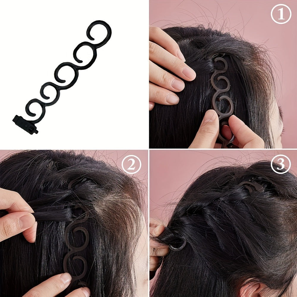 81pcs Set of Hair Curler and Braiding Tool Suit Clip Meatball Head Donut Hair Pulling Pin Bridal Hair Braiding Device Bridal Hair Accessories Styling Braided Hair Braiding Device Headdress
