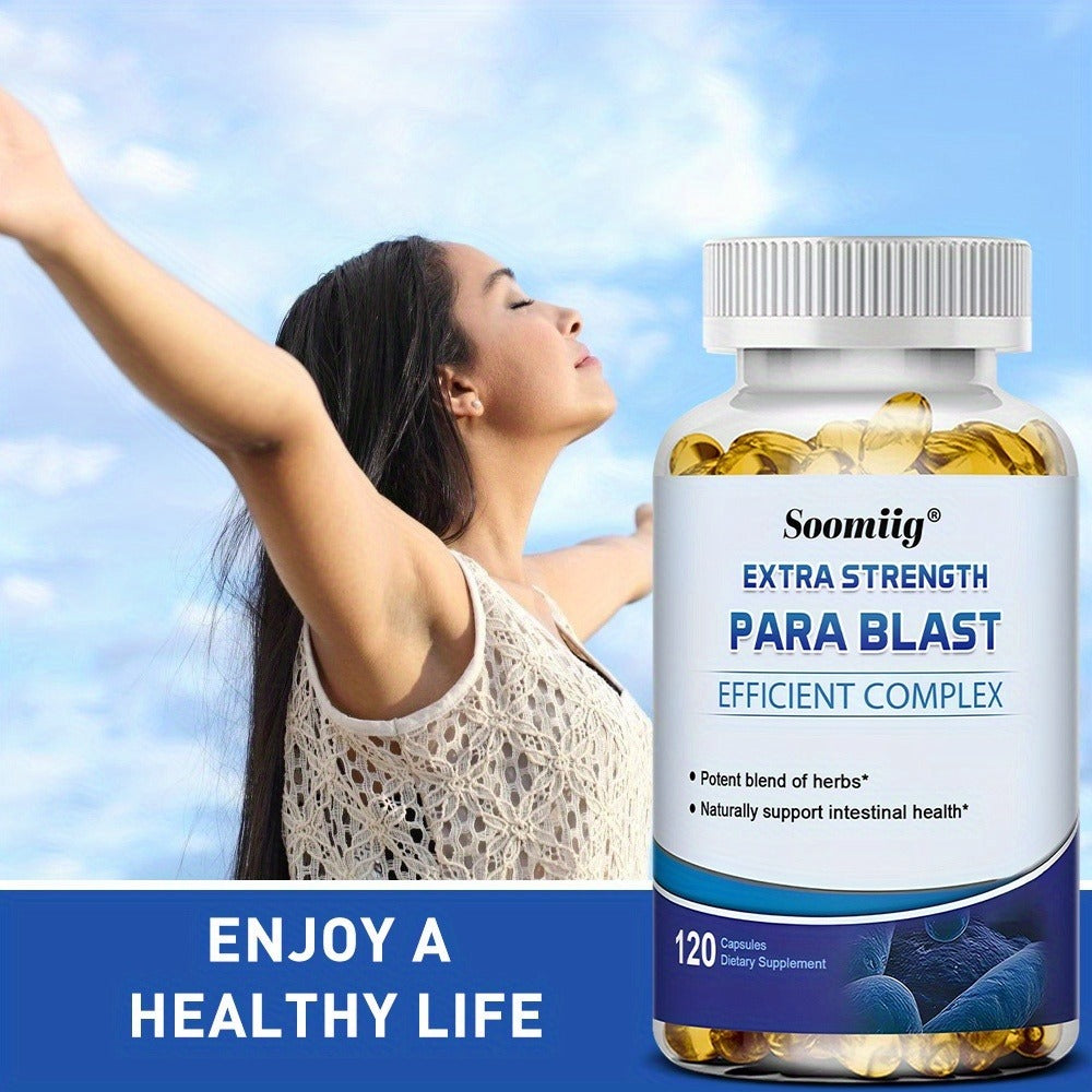PARA BLAST Capsule Supplement - Contains Black Walnut, Wormwood Powder, Cranberry - Supports Holistic Health - 120 Capsules