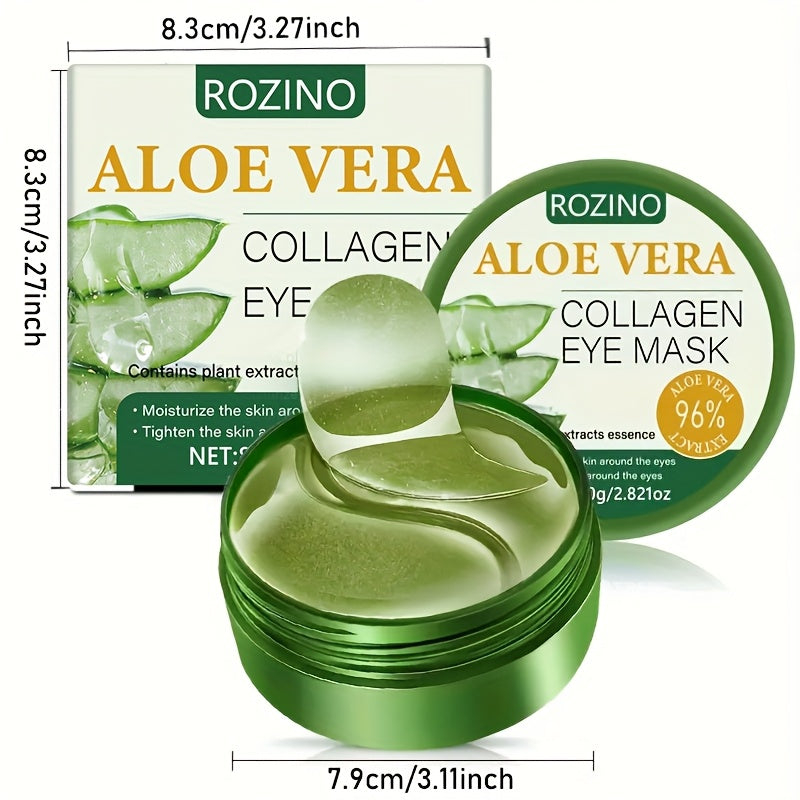 60pcs Instant Lift Aloe Vera Collagen Eye Mask, Under Eye Patches, Strong Moisturiz, Cooling, Look Reduced Wrinkles, Look Reduced Dark Circles, Gel Eye Patches Suitable For Swollen Eyes Dark Circles, Improved Under The Eye Patches Skin Loosen