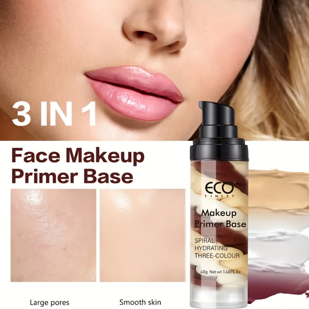 Makeup Primer Face Base – Brightening Pore Minimizer with Squalane, Moisturizing Even Skin Tone, Conceals Imperfections, 2-Pack 40g Cream Primer