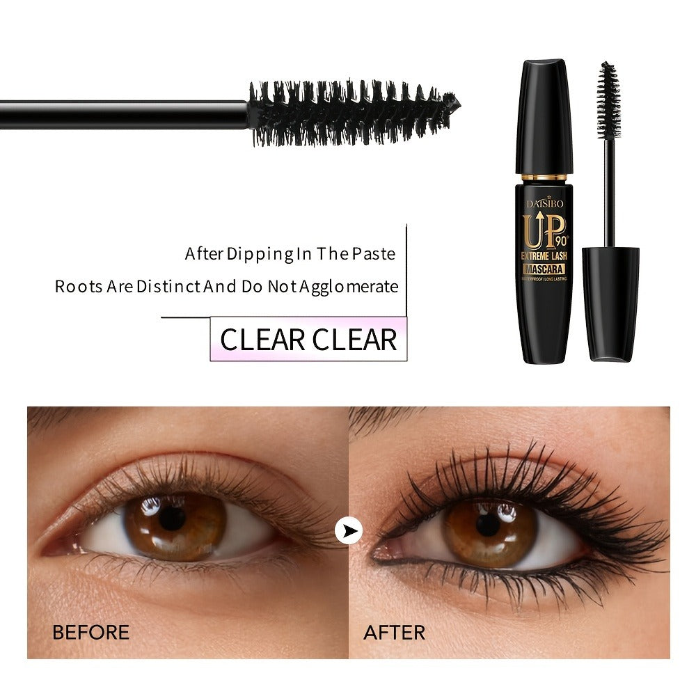 Mascara Set 4-Pack 4D Waterproof Volumizing Lengthening Curling Long Lasting Black Lash Mascara for Fuller Thicker Lashes All Skin Types