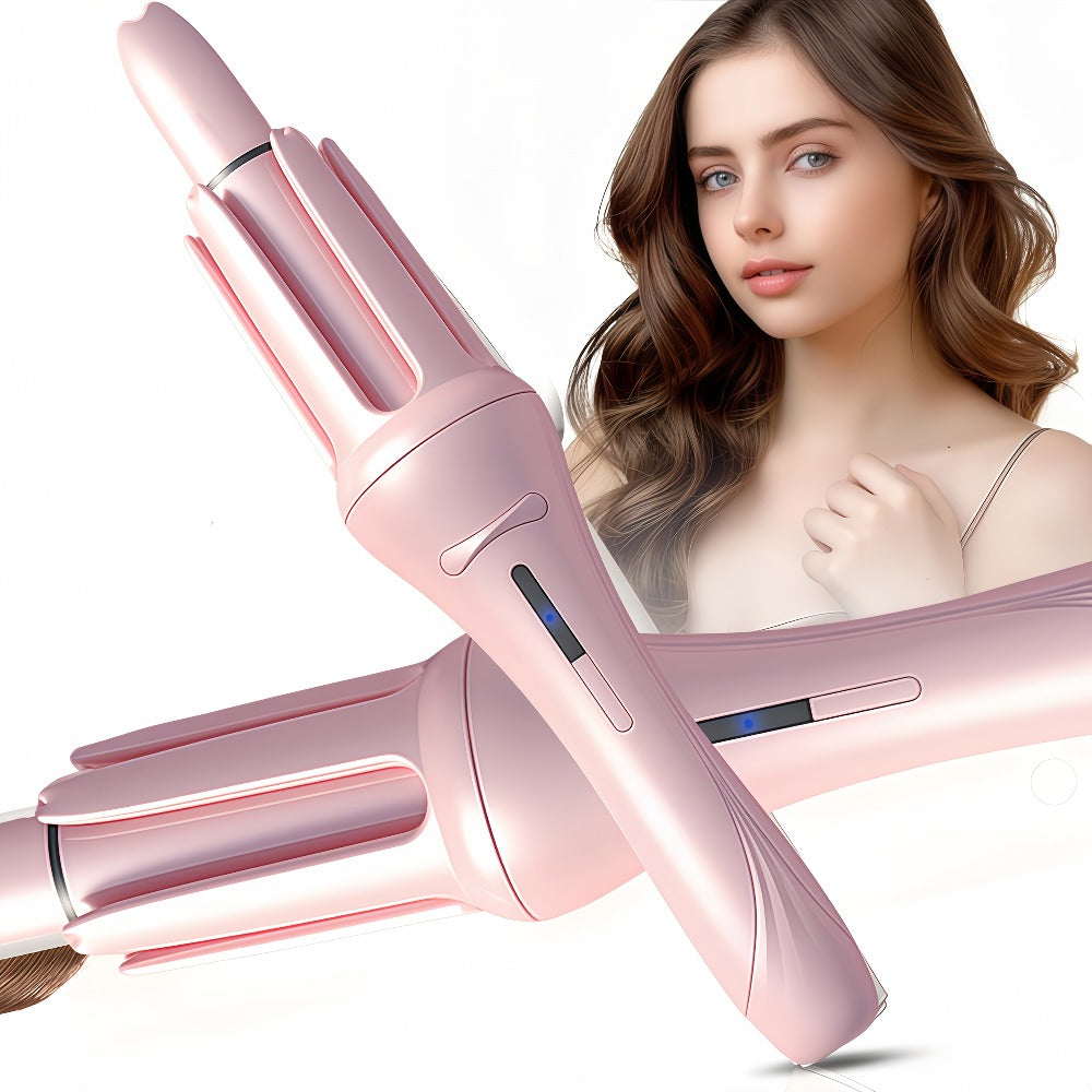 Automatic Curling Iron, One-Touch Automatic Curling, 4 Temperature Settings And 3 Timer Options, Anti-Scald/Anti-Tangle Technology, 360° Rotating Curling Wand, with Comb And Clamp - Ionic Curling Iron for Salon-Quality Waves, Father'S Day Gifts