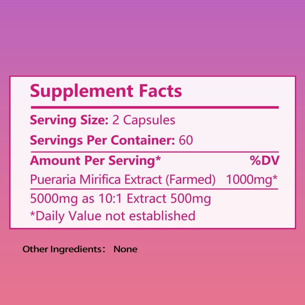 Breast Capsules, With Pueraria Mirifica Extract, Support Emotional Health 120 Capsules