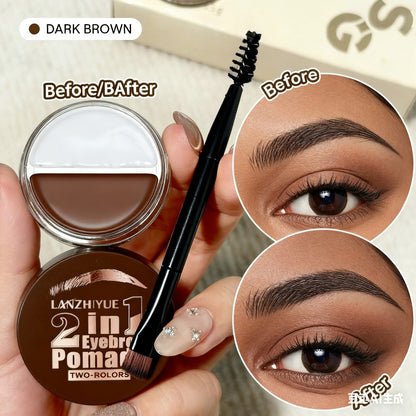 3D Eyebrow Pencil Microblading Brow Pen - Waterproof Sweat-Proof Long-Lasting Bold Precise Brow Definer with Brush Applicator for All Skin Types Natural Look