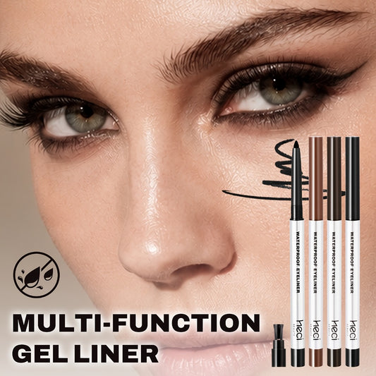 3pcs Waterproof Eyeliner Gel Pen for Sensitive Eyes, Long-Lasting, Quick-dry, Smudge-Proof Gel Cream Formula, Easy Control & Beginner Friendly Eyeliner Pencil, Matte Creamy Texture for Precision Eye Makeup, Summer Gift