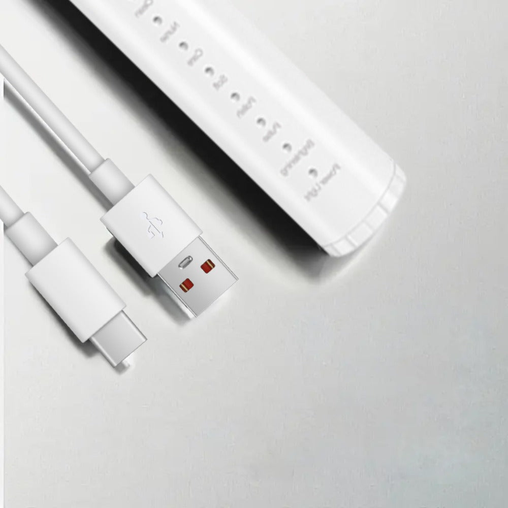 Advanced electric teeth cleaning tool set, including advanced wireless flosser, advanced electric toothbrush, 3 mode control, and can be charged via USB. Equipped with 4 compatible nozzles and 4 brush heads, the flosser head can rotate 360 degrees