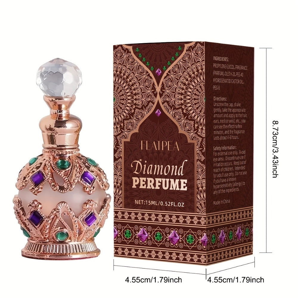 Arabian Perfume for Women Diamond Bottle EDT — Ocean Flower Vanilla Musk Long-Lasting Fragrance Spray | Diamonds Woody & Diamond Crown Styles | Luxury Gift for Her