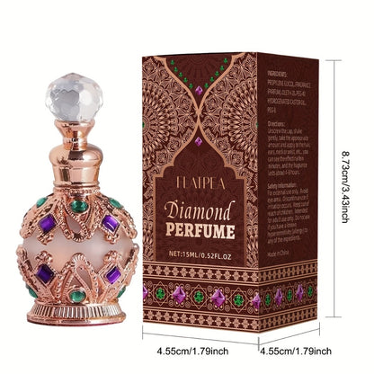 Arabian Perfume for Women Diamond Bottle EDT — Ocean Flower Vanilla Musk Long-Lasting Fragrance Spray | Diamonds Woody & Diamond Crown Styles | Luxury Gift for Her