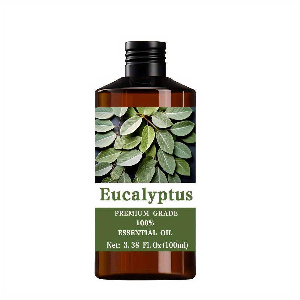 Eucalyptus Essential Oil 100% Pure Therapeutic Grade for Aromatherapy Massage Hair Skin Nail Care Diffuser Meditation Relaxation Men Women Gift 100ml
