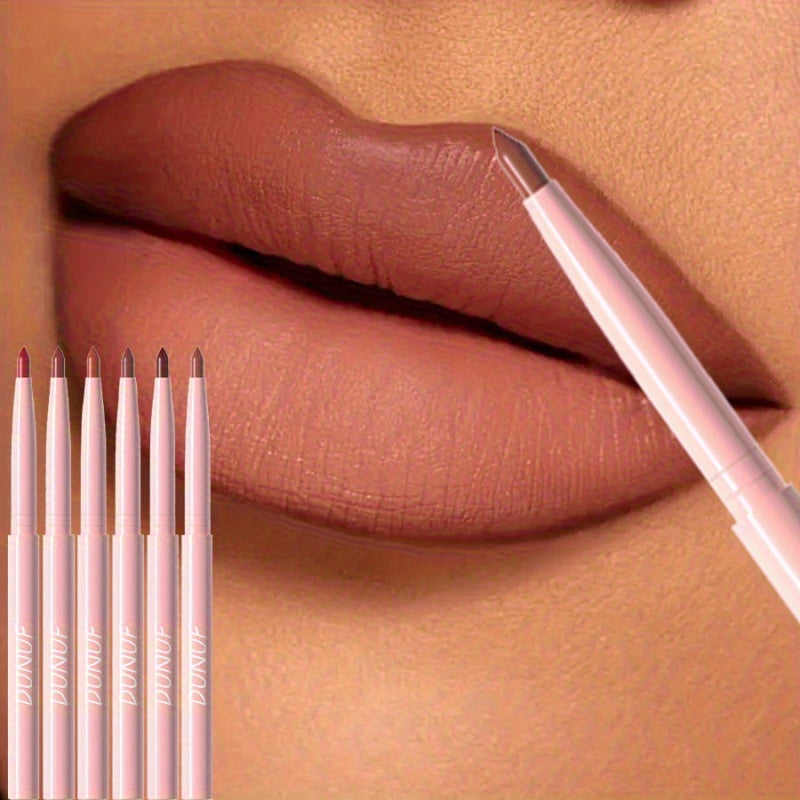 [Perfect Holiday Gift] 12pcs Matte Lip Liner And Lipstick Set Is Waterproof, Long-Lasting, And Easy To Apply. A Perfect Holiday Gift For Women Cosmetic