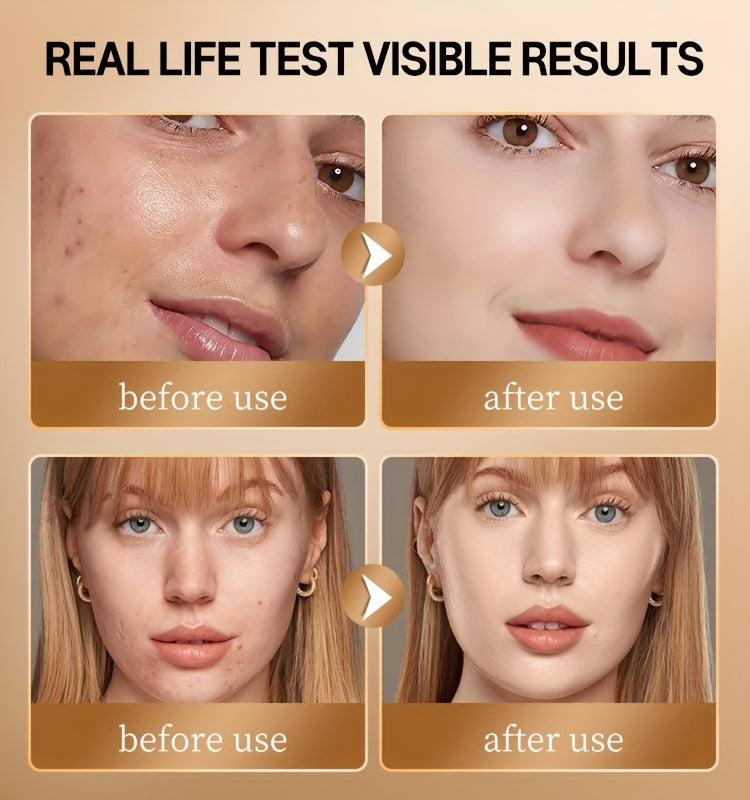 [Oil-Control Foundation/Powder] Concealing Oil-Control Foundation/Powder - Available in Three Shades Suitable for Various Makeup Looks, Ensuring Your Skin Appears Flawless, Providing 24-Hour Coverage And Oil Control, with Long-Lasting Waterproof Propertie