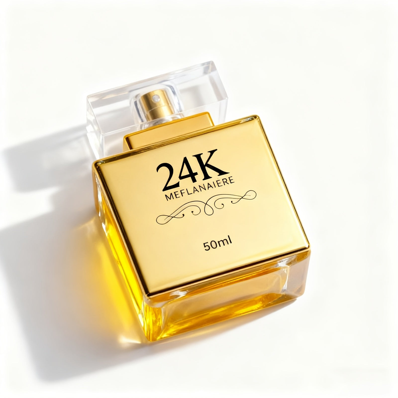 [Ideal Holiday Gift] 1.7 Fl Oz/0.34fl Oz- 24k Women's Eau De Toilette, Fresh Vanilla Notes, Luxurious Gold-Toned Design, Perfect For Dates And Everyday Wear, An Ideal Holiday Gift!