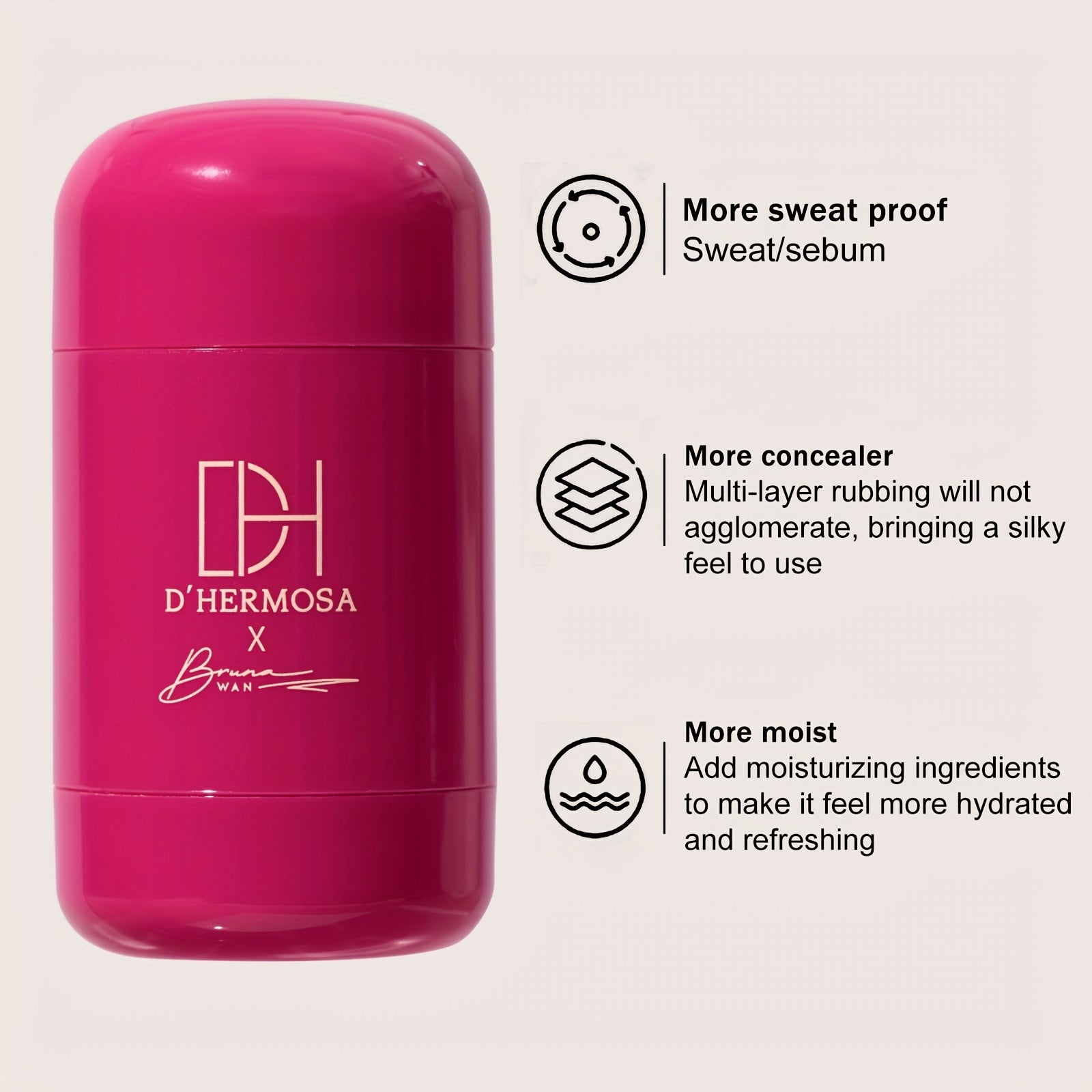 [2pcs Primer Stick Set] Long-Lasting Oil Control Moisturizing 2pcs Primer Stick Set - Smooth Cream Texture, Lightweight Wearable Base Makeup, Pore-Hiding, Strong Oil Control Hydration, Matte Finish, Light Beige Smoothing - 0. 56oz