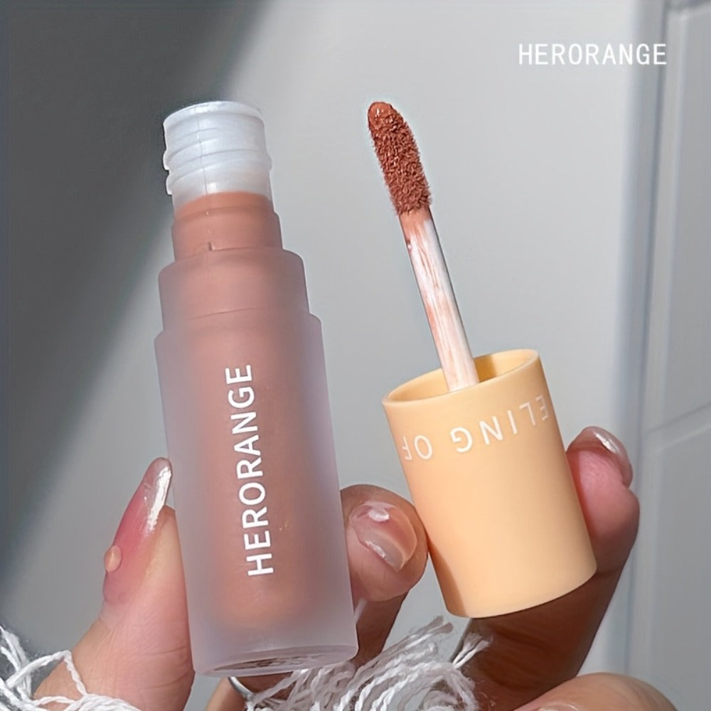 Matte Liquid Lipstick & Eyeshadow 2-in-1 Set 6PCS Velvet Chocolate Nude Brown Long-Lasting Waterproof Anti-Smudge Lip Glaze for Daily Party Stage Makeup
