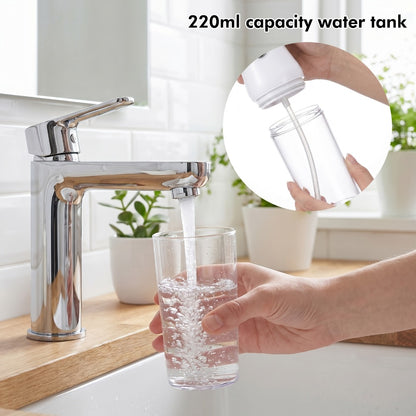 Electric Water Flosser Smart Pressure Control — Interchangeable Nozzles, USB Rechargeable, Precise Water Pressure Adjustment for Home & Travel Dental Care, Gift-Ready