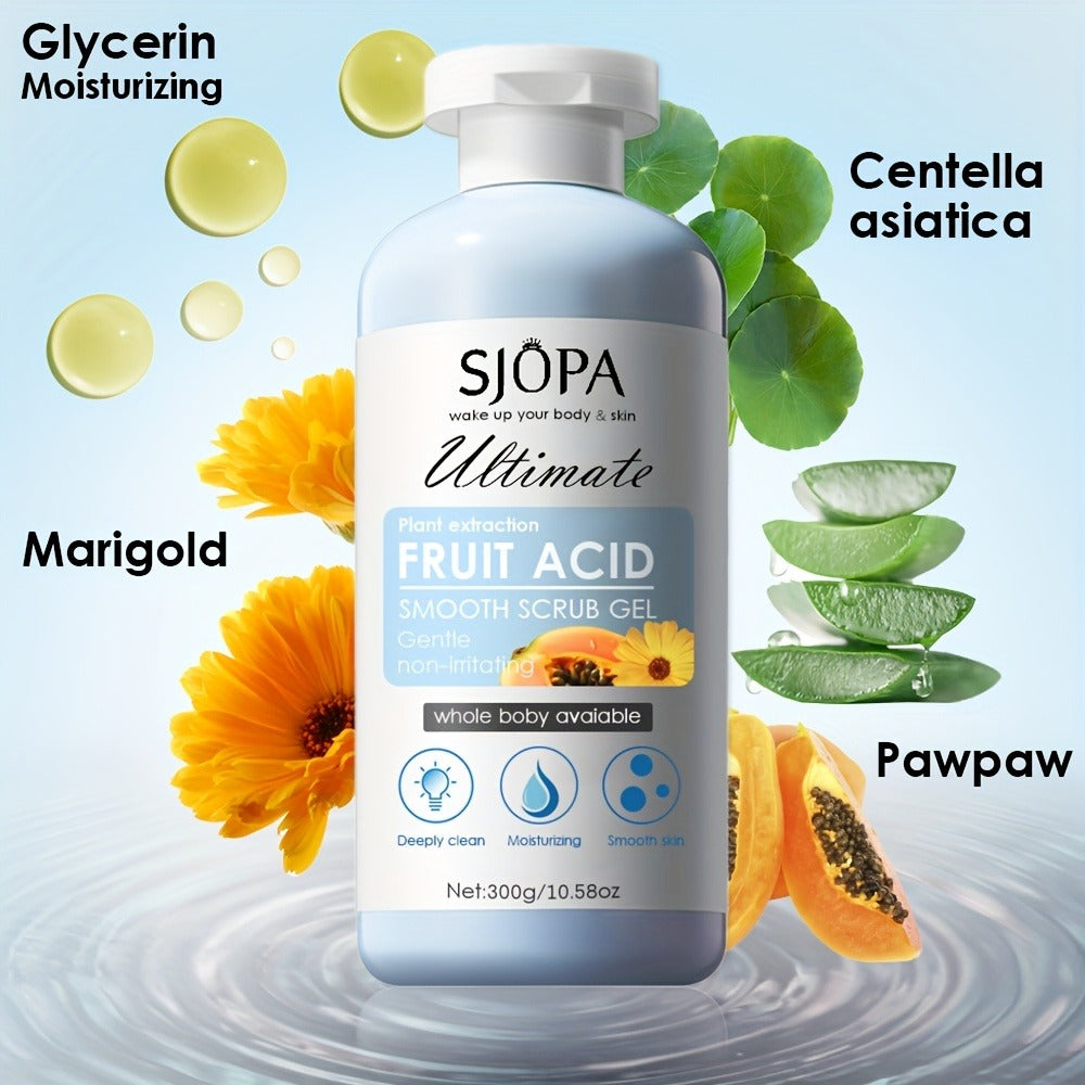 Scrub Gel Set, Body Scrub with Bath Cloth, Deep Cleansing, Contains Aloe Vera, Papaya And Chamomile Plant Extracts, Cleanses The Skin, Moisturizes The Skin, Can Be Used On The Whole Body, Suitable for All Skin Types. The Perfect Valentine's Day Gift