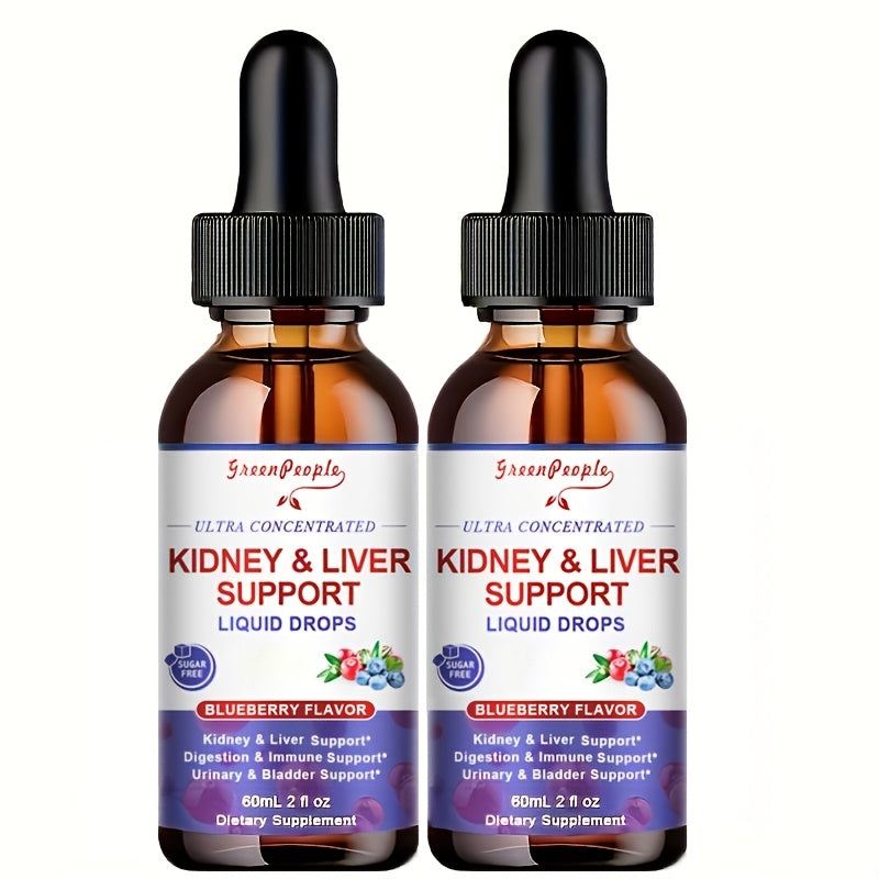[Vegan Kidney Liver Support] Greenpeople 27-In-1 Vegan Kidney And Liver Health Support Supplement - Alcohol-Free, Natural Herbs, And Milk Thistle | Healthy Liver And Kidney Function. Carefully Selected Ingredients for Balanced Health