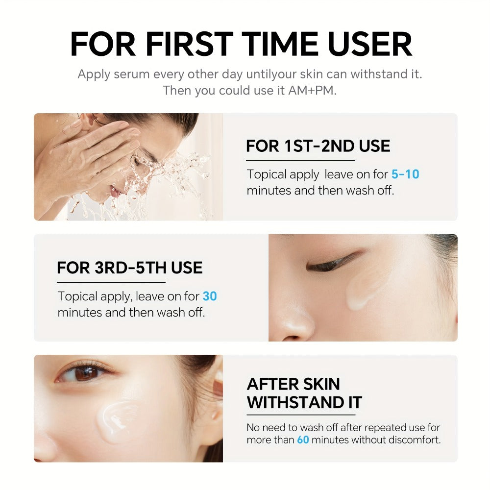 JING MENG AZELAIC ACID SERUM 10%, Cover The Look of, Reduce The Look of Dark Spots, Boost Radiance, Visibly Brighten, with Calendula, Albizia Julibrissin Extract, Skincare for Women, Women'S Day Gift