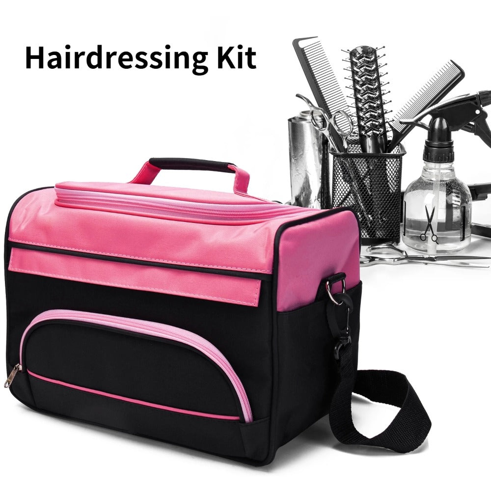 Cosmetics Beauty Hairdressing Styling Bag Multi-functional Hair Makeup Salon Hairdresser Toiletry Organizer Tool Case With Strap