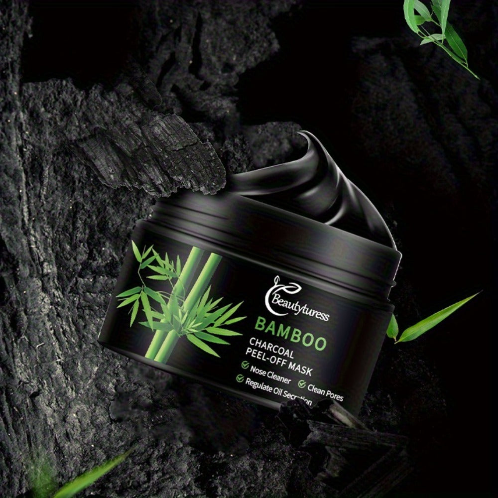 Bamboo Charcoal Clay Face Mask Deep Cleansing Pore Minimizing Oil Control Blackhead Remover Hypoallergenic Skin Care for Men Women All Skin Types