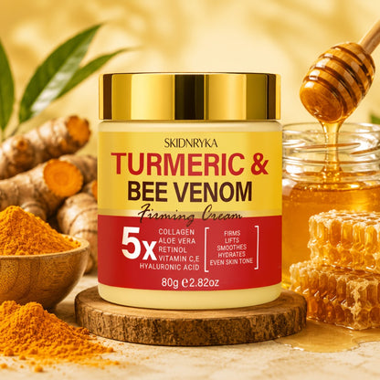 Bee Venom Firming Cream Retinol Turmeric Collagen Deep Moisturizing Anti-Aging Skin Tightening Gentle Formula All Skin Types 1pc / 2pcs