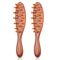 Goiple Wooden Loc Comb&Comfortable Scraping Massage Tools Ergonomic Wide Tooth Comb for Dreads, Detangling & Massage Hair Styling Tool for Curly Hair, Locs, Twists And Braids, Styling Tool for Men, Women, Suitable for All Hairstyles, Braid Hair Brush