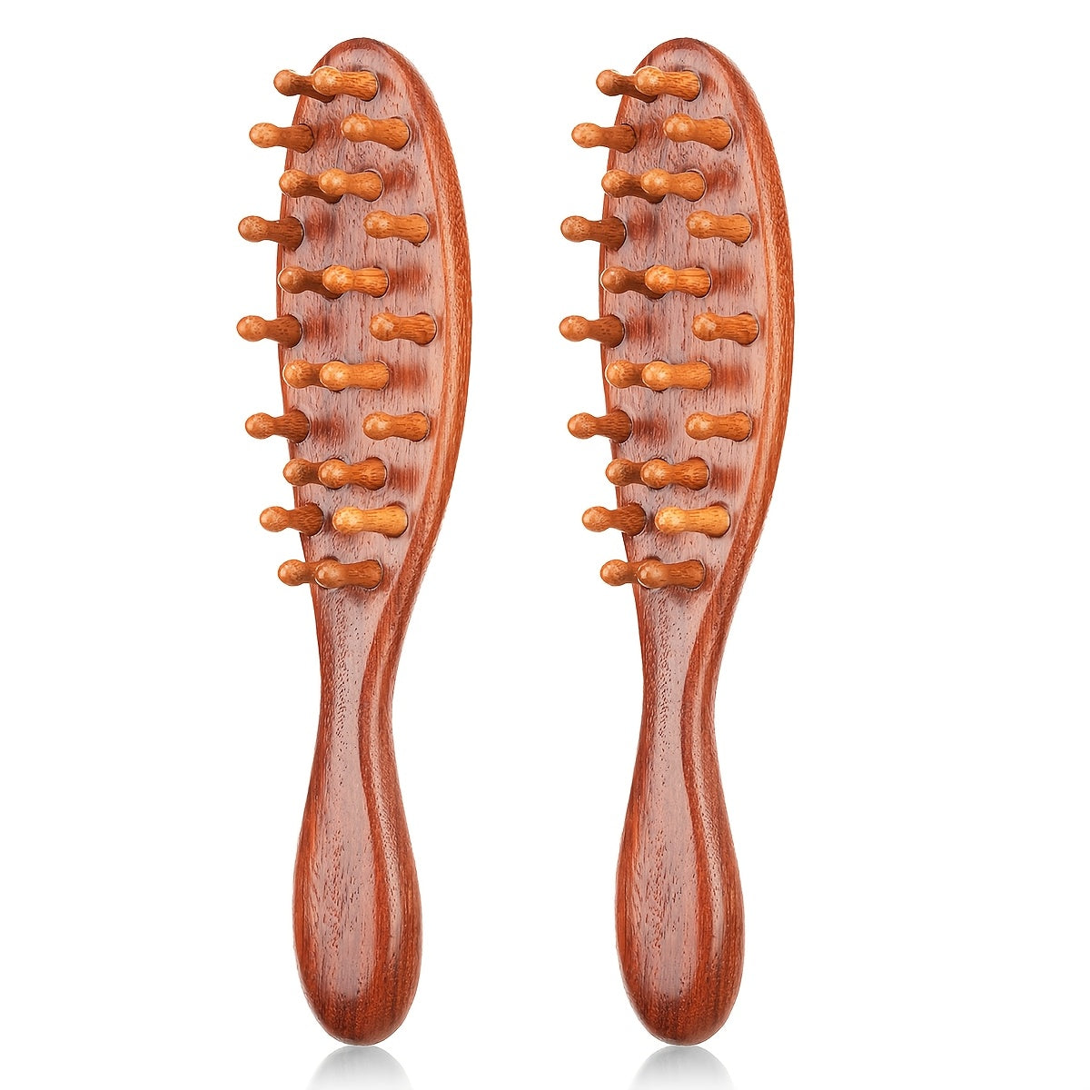 Goiple Wooden Loc Comb&Comfortable Scraping Massage Tools Ergonomic Wide Tooth Comb for Dreads, Detangling & Massage Hair Styling Tool for Curly Hair, Locs, Twists And Braids, Styling Tool for Men, Women, Suitable for All Hairstyles, Braid Hair Brush