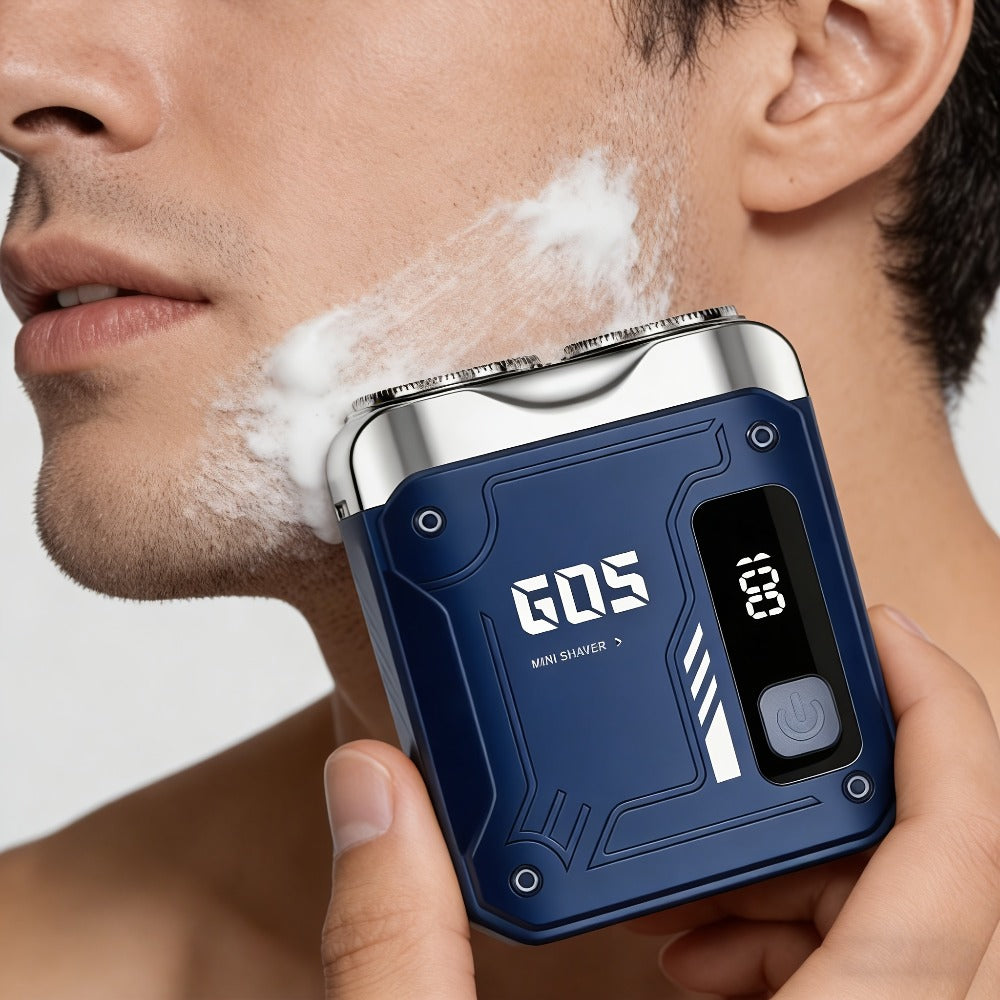 Portable Electric Rotating Shaver with Dual-Head Motor & USB - Mini Pocket Suitable for Home, Travel, USB- One-Button Operation, Long Battery Life for &, Battery- for -the- Shaving