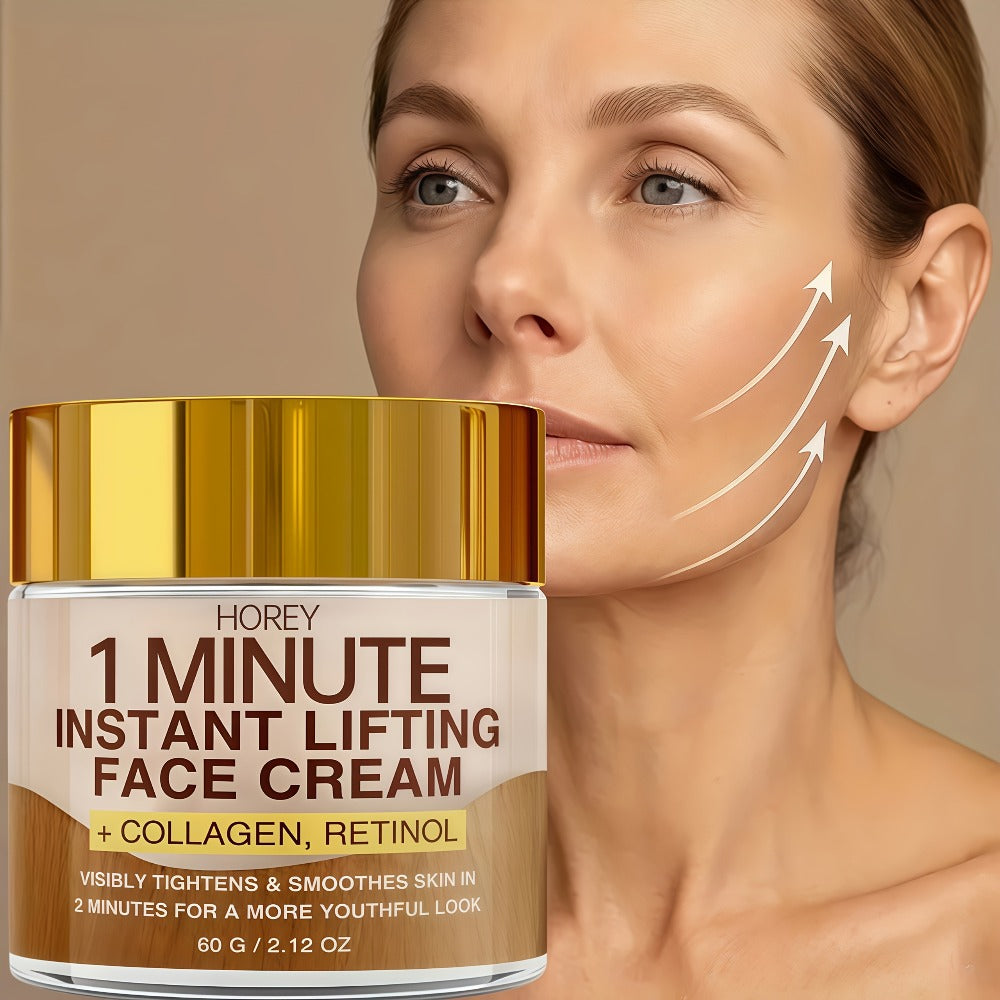 Instant Firming Lift Cream Provides Deep Hydration That Smooths Out Dry Fine Lines, Enhances Radiance And Elasticity, And Effectively Signs of Aging And Sagging for a Youthful Appearance. It Is Formulated with Retinol And Collagen