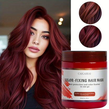 Rosemary Hair Mask Intensive Conditioner & Color Reviver for Dyed Hair - Deep Conditioning Fortifying Treatment All Hair Types Red Purple Gray 300ml