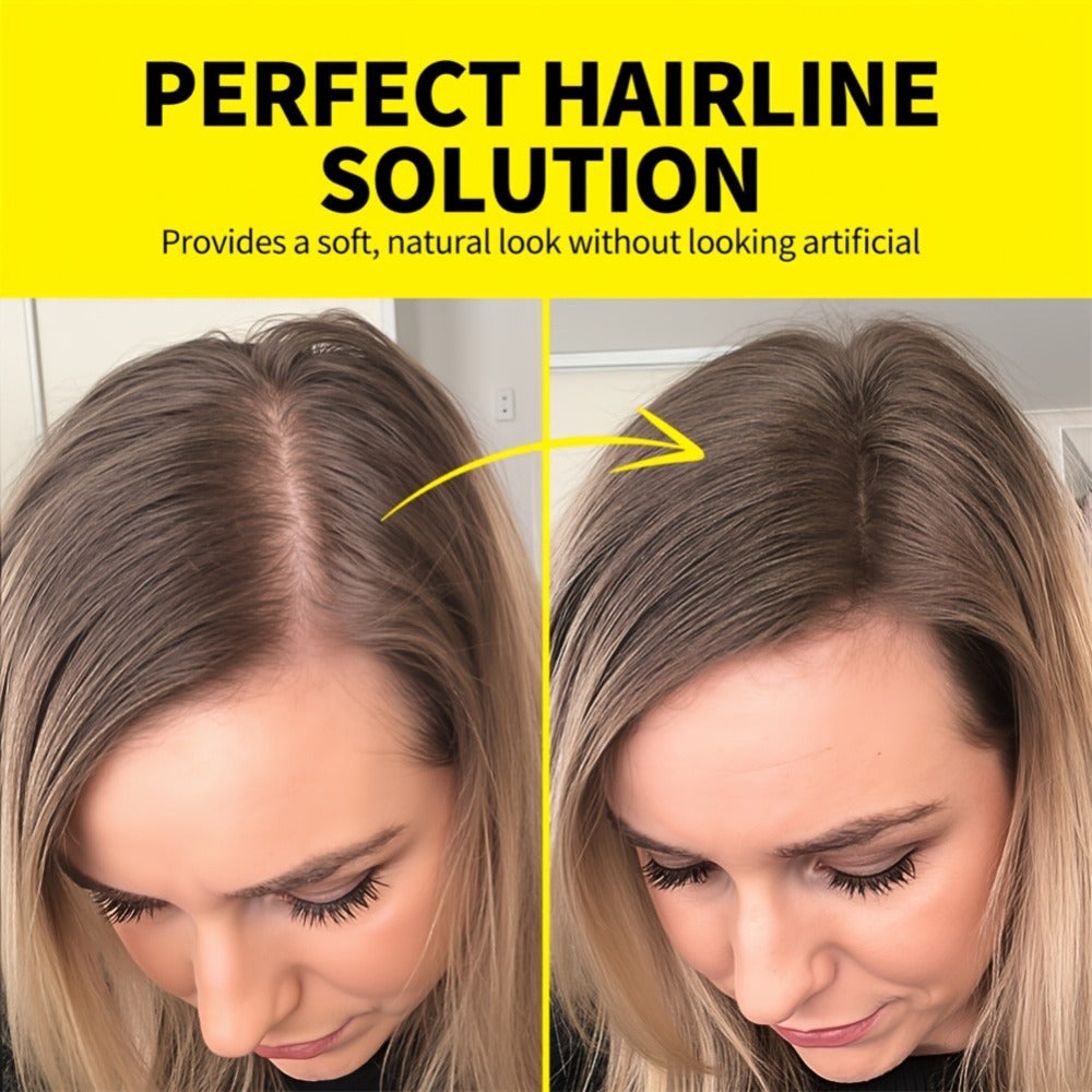 Hairline Shadow Powder Kit with Brush - Waterproof Hair Root Concealer for Thinning Hair & Receding Hairline | Instant Natural Look | 5 Shades | Black, Brown