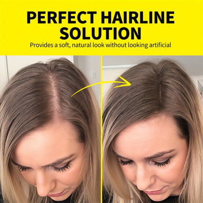 Hairline Shadow Powder Kit with Brush - Waterproof Hair Root Concealer for Thinning Hair & Receding Hairline | Instant Natural Look | 5 Shades | Black, Brown