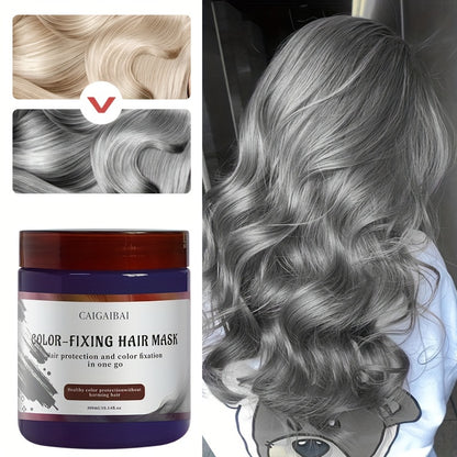 Rosemary Hair Mask Intensive Conditioner & Color Reviver for Dyed Hair - Deep Conditioning Fortifying Treatment All Hair Types Red Purple Gray 300ml