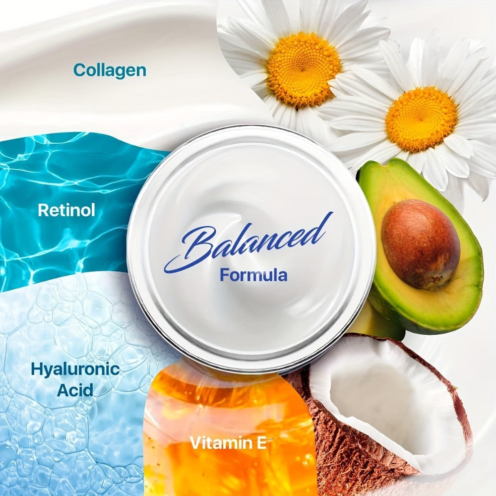 1.69fl.oz Collagen Face Cream with Retinol & Hyaluronic Acid, Day & Night Skin Care Facial Moisturizer, Daily Facial Moisturizer for Women/Men's Face, Deeply Moisturizing | Nourishing Formula, GORGIQUE, Perfect Halloween, Easter, Christmas Gift