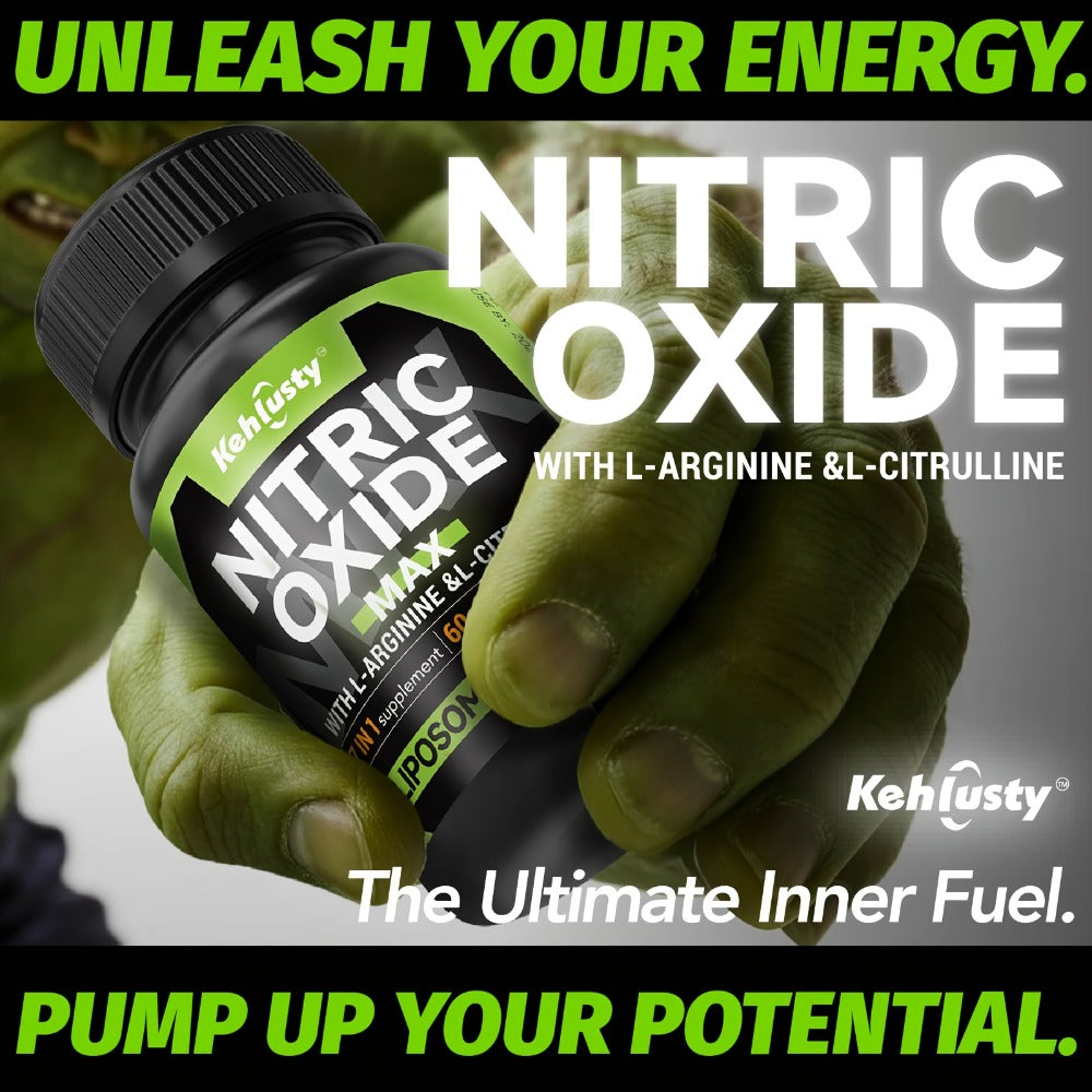7-in-1 Max Load Energy Supplement, Containing L-Arginine, L-Citrulline, Maca, and Beetroot. Suitable as a Father's Day Gift. Ideal for Office Workers, Fitness Enthusiasts, Adults, Men, and Women
