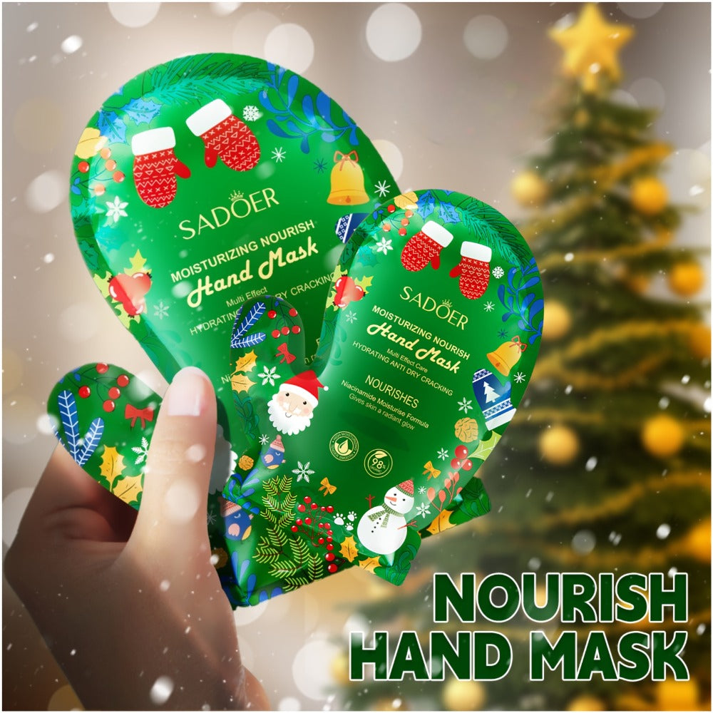 6pcs Of Hand Masks + 6pcs Of Foot Masks, Moisturizing Hand Mask And Foot Mask Set, Rich In Glycerin/collagen And Niacinamide Moisturizing Ingredients, The Best Valentine's Day/Mother's Day Gift for Ladies And Mothers