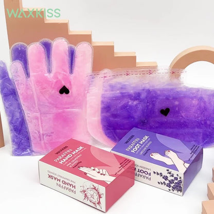 Paraffin Wax Hand & Foot Mask – Deep Moisturizing Beauty Treatment | Smooth & Soft Skin Care | Pink Grapefruit & Lavender Scents | Long-Lasting Stone Wax Formula | Home Spa Gift Set