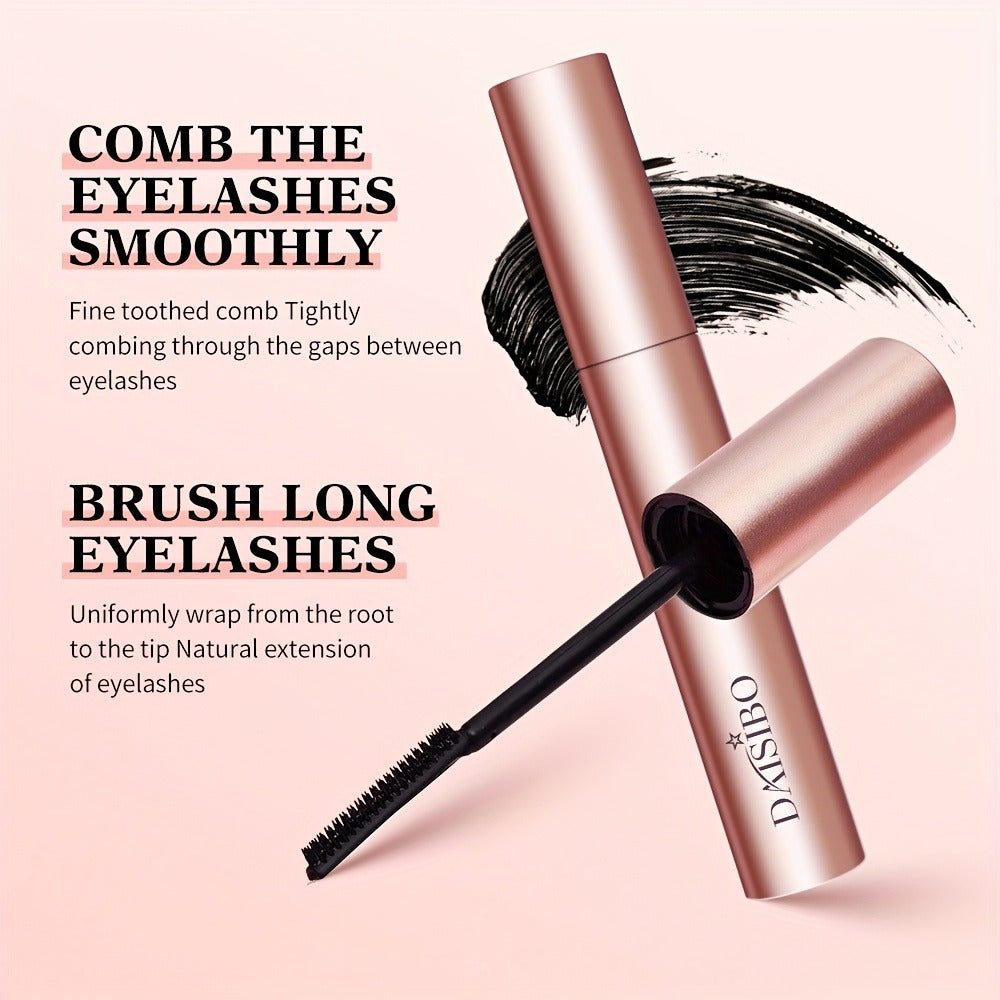 Waterproof Mascara 2-Pack Volumizing Lengthening Curling Long-Lasting Formula Brush Head Lash Extender Eye Makeup Tool for Women