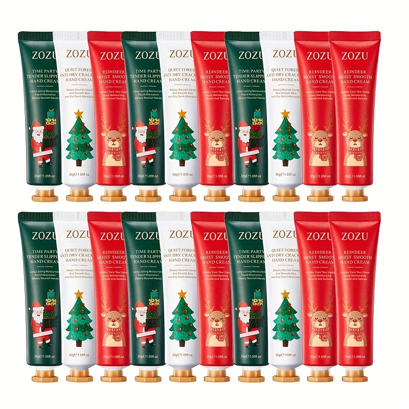 [Christmas Ideal Gift] 20pcs/30pcs Christmas Hand Cream, Plant-Scented Moisturizing Cream, Suitable For Dry Hands And Body Care. Travel-Sized Hand Moisturizer, Easy To Carry, An Ideal Gift Choice For Christmas