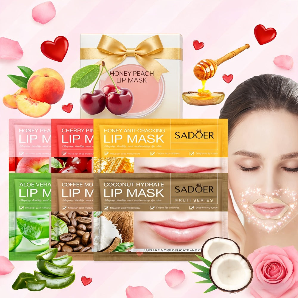 30 PCS Moisturizing Lip Mask.Crystal Lip Care Gel Pads Mask For Moisturizing, Let Your Lip Smoothing, Exquisite. Skin Moisture Essence