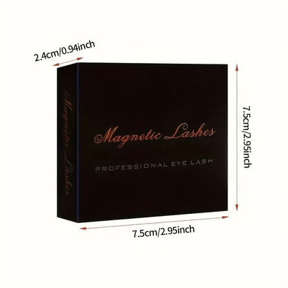Magnetic False Eyelashes 8 Pairs Glue-Free 3D Reusable Set — No Eyeliner Needed, Dual Magnetic, Waterproof, Easy to Wear, Includes Clip, Natural Look for Daily & Special Occasions