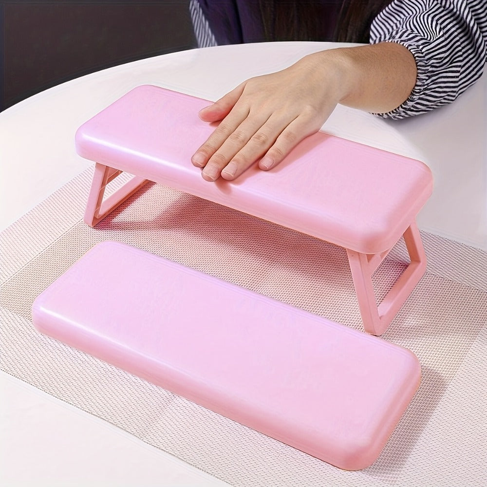 1pc Folding Nail Armrest, Nail Technician Hand Support - Salon Wrist Bracket - Nail Pillow - Nail Pillow Armrest - Portable Scaffold - Nail Station Essentials