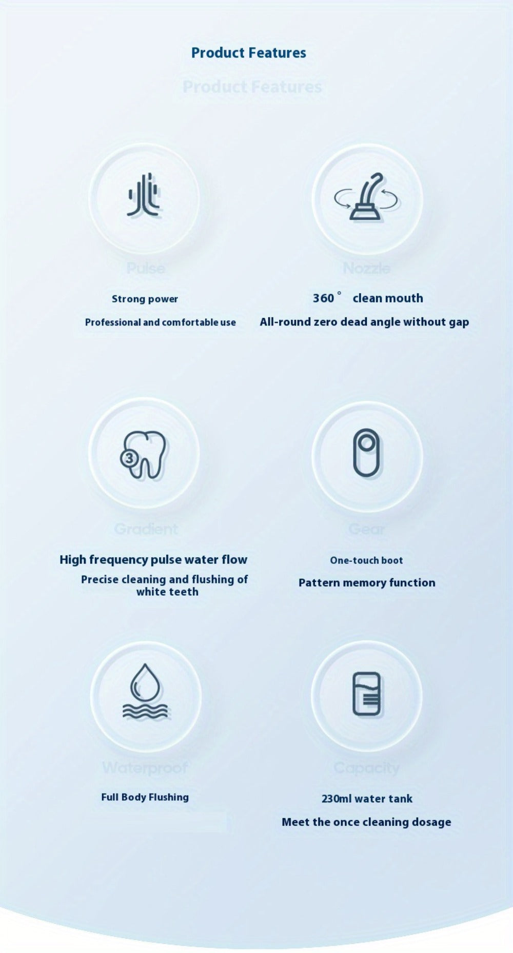 Water Flosser Portable USB Rechargeable Cordless Oral Irrigator with 4 Nozzles 3 Cleaning Modes Smart Chip Electric Water Floss Teeth Cleaner for Braces Gum Health Travel Home Use Men Women