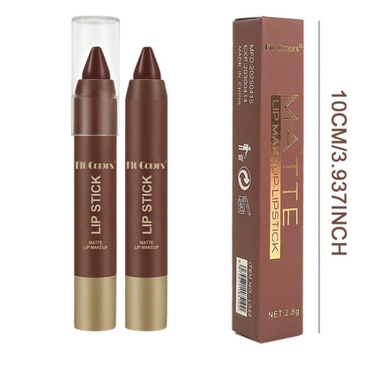 Lipstick Set 6 Pack Matte Long Lasting Waterproof Full Coverage - Non-Fading Velvet Lip Color for All Skin Tones Orange Brown Pink Purple Red Shades Makeup Gift for Women