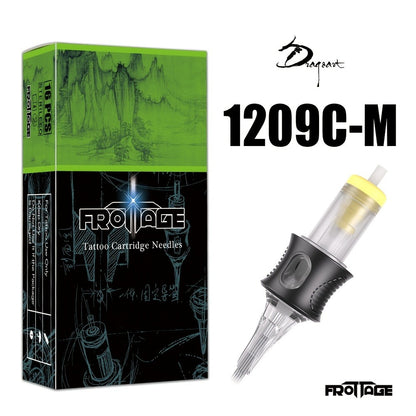 Tattoo Cartridge Needles Integrated Set High Transparency Tips Stable Assembly Round Liner Shader Curved Magnum M1 for Artists & Beginners 26 Sizes RL RS CM