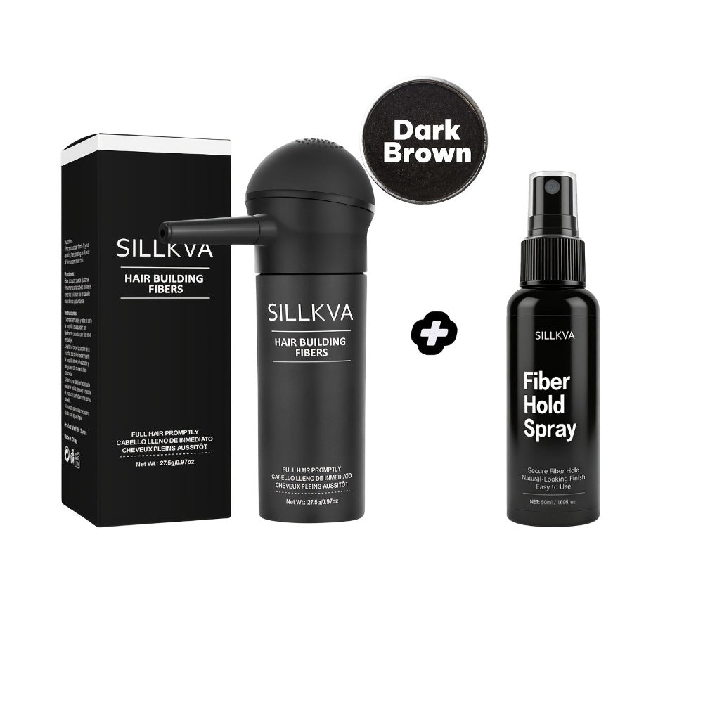 SILLKVA Hair Fiber Spray Applicator Kit - Precision Application For Instant Fullness, Natural Looking Coverage, 0.97oz